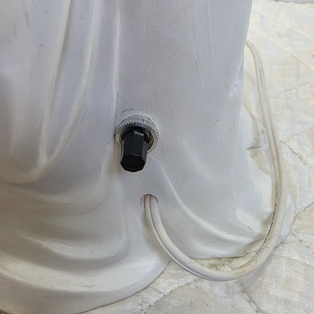 Vintage Byron Mold Ghost Holding a Jack-O-Lantern Light-Up Ceramic Figure 9.5